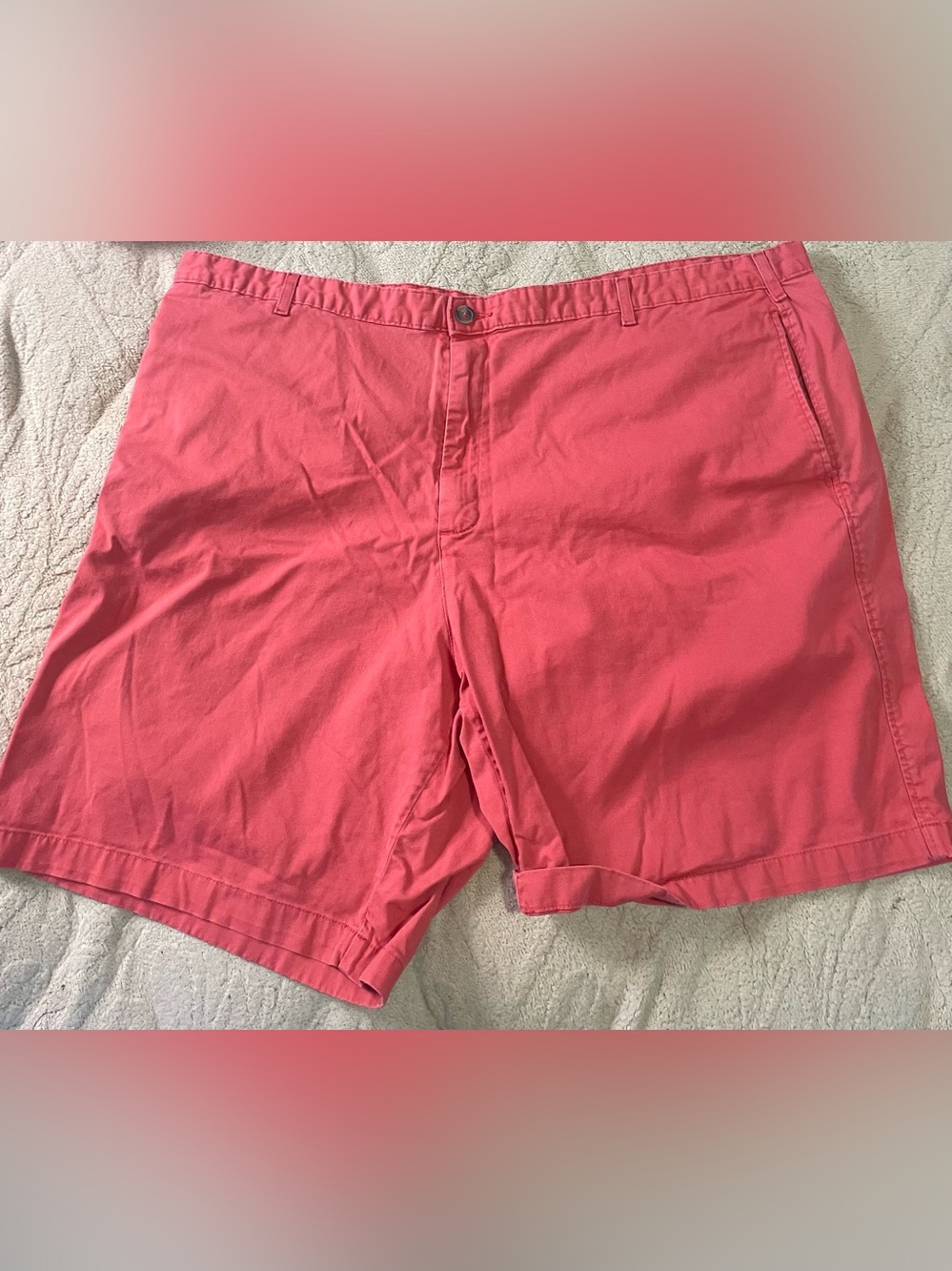 Saddlebred Coral Flat Front Men's Shorts